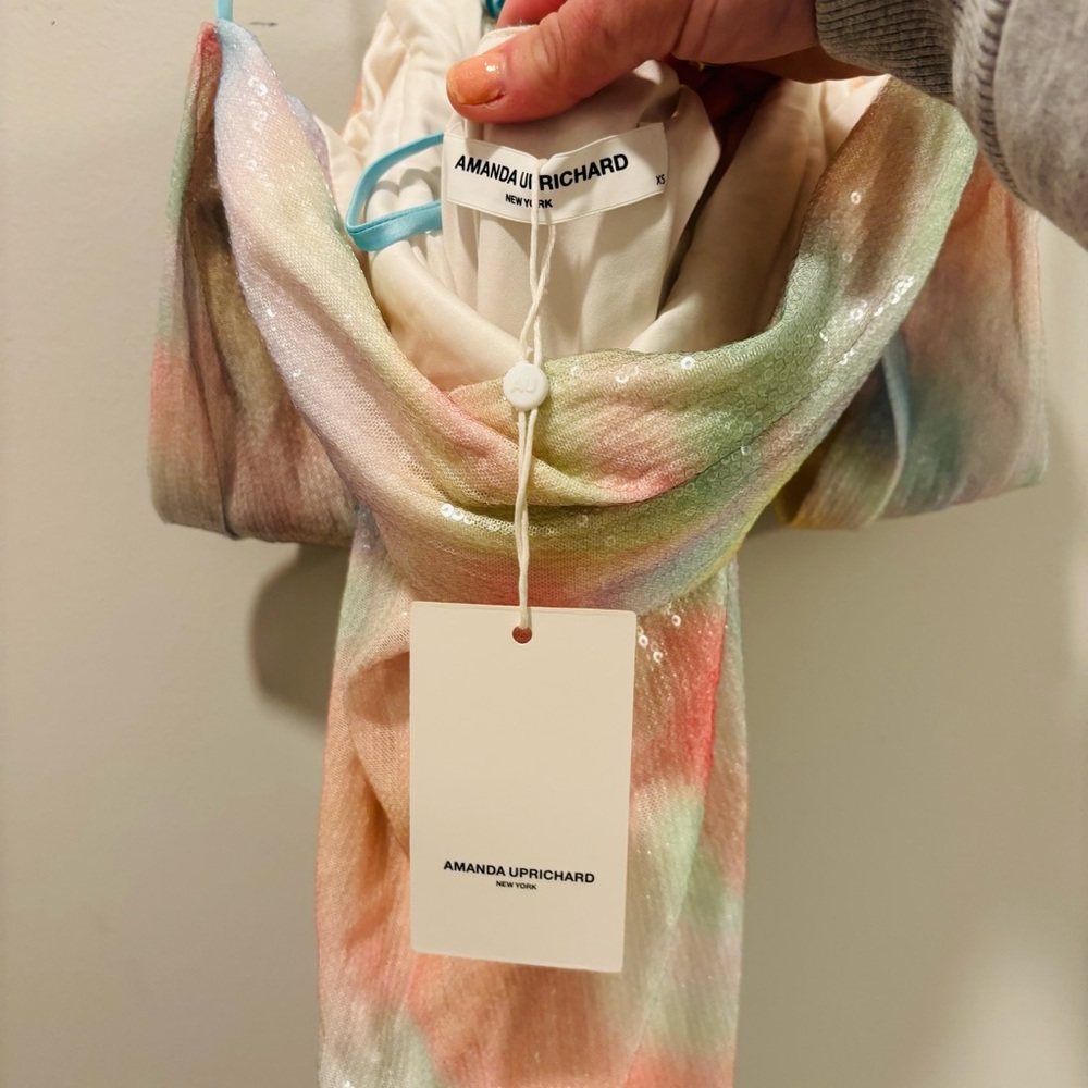 NWT Amanda Uprichard Jacinto Mini Sequin Dress Size: XS - Picture 5 of 11